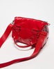 adidas Originals Patent Trefoil crossbody bag in red