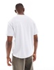 Bershka heavy weight oversized t-shirt in gray