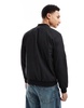 Brave Soul bomber jacket with front pockets in black