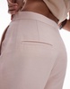 Mango seam front wide leg pants in pale pink - part of a set