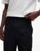 Arket relaxed fit pants with flat front in dark blue