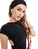 ASOS DESIGN open back t-shirt in black
