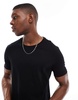 Bershka regular fit t-shirt in black