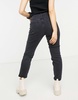 ASOS DESIGN Petite hourglass high rise farleigh 'slim' mom jeans in washed black