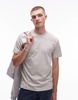 ARKET jersey t-shirt in off white