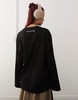 Reclaimed Vintage unisex oversized skater long sleeve t-shirt in black