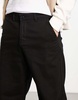 ADPT wide fit chinos in black