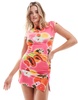 ASOS DESIGN low rise mini skirt in fruit print - part of a set