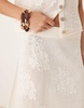 ASOS DESIGN lace knit awkward length skirt in ecru - part of a set