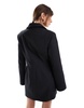 ASOS DESIGN cinch blazer dress in black
