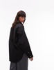 ARKET oversized structured shirt with batwing sleeves in black