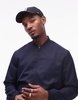 Topman lightweight bomber jacket in navy