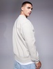 ASOS DESIGN premium heavyweight oversized sweatshirt in beige