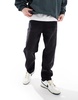 Bershka straight vintage jeans in black