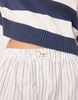 Free People Day To Day striped boxer shorts in pink