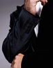 ASOS DESIGN slim fit velvet blazer in black