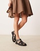 ASOS DESIGN Wide Fit Monarch chunky fisherman sandals in black