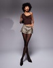 ASOS DESIGN asymmetric slinky cowl top in chocolate