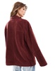 ASOS DESIGN real suede 70s jacket in red
