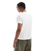 Bershka linen look t-shirt in ecru