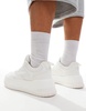 ASOS DESIGN lace up sneakers in white with chunky sole