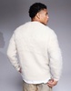 ASOS DESIGN knit fluffy sweater in oatmeal