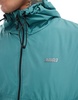 Bershka nylon windbreaker in turquoise