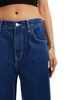 ASOS DESIGN horseshoe barrel jean in mid blue