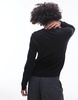 ARKET merino wool fine knit sweater in black