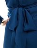 ASOS DESIGN belted maxi dress in navy