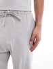 Bershka textured shorts in light gray - part of a set