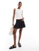 Brave Soul textured button down tank top in cream