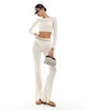 Bershka crochet top in ecru - part of a set
