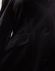 Miss Selfridge velvet going out fitted blazer dress in black
