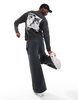 Another Influence oversized sweatshirt in black - part of a set