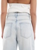 Bershka wide balloon leg jeans in super light wash