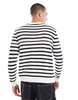 Another Influence striped round neck loose knit sweater in multi