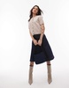 ARKET alpaca wool blend cardigan with short sleeves in beige