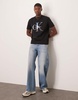 Calvin Klein Jeans large photo logo t-shirt in black