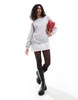 ONLY layered sweat mini dress in light gray