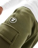 AAPE By A Bathing Ape logo cargo cuffed sweatpants in khaki