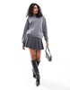 ASOS DESIGN supersoft oversized hoodie in charcoal