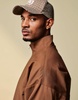 ASOS DESIGN smart harrington jacket in brown