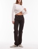 ARKET Snow straight leg jeans in washed brown