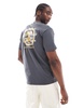 Aape by A Bathing Ape logo chest t-shirt in gray