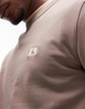 Calvin Klein Jeans woven label sweatshirt in taupe