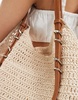 Stradivarius crochet tote bag in ecru