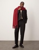 ASOS DESIGN boxy cropped suit jacket in black texture