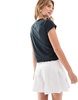 ASOS DESIGN skort in black and white stripe