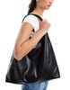 ASOS DESIGN large scoop tote bag in black